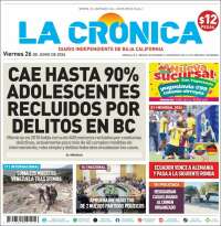 Portada de La Crónica de Baja California (M&eacute;xico)
