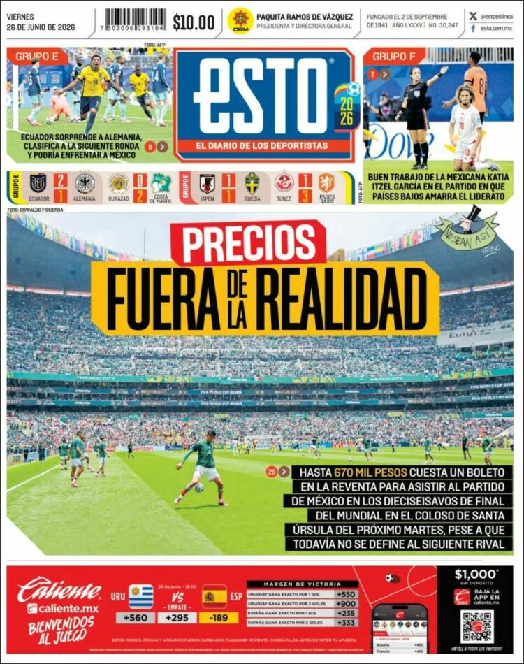 Portada de Esto (M&eacute;xico)