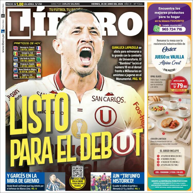 Portada de Líbero (Per&uacute;)
