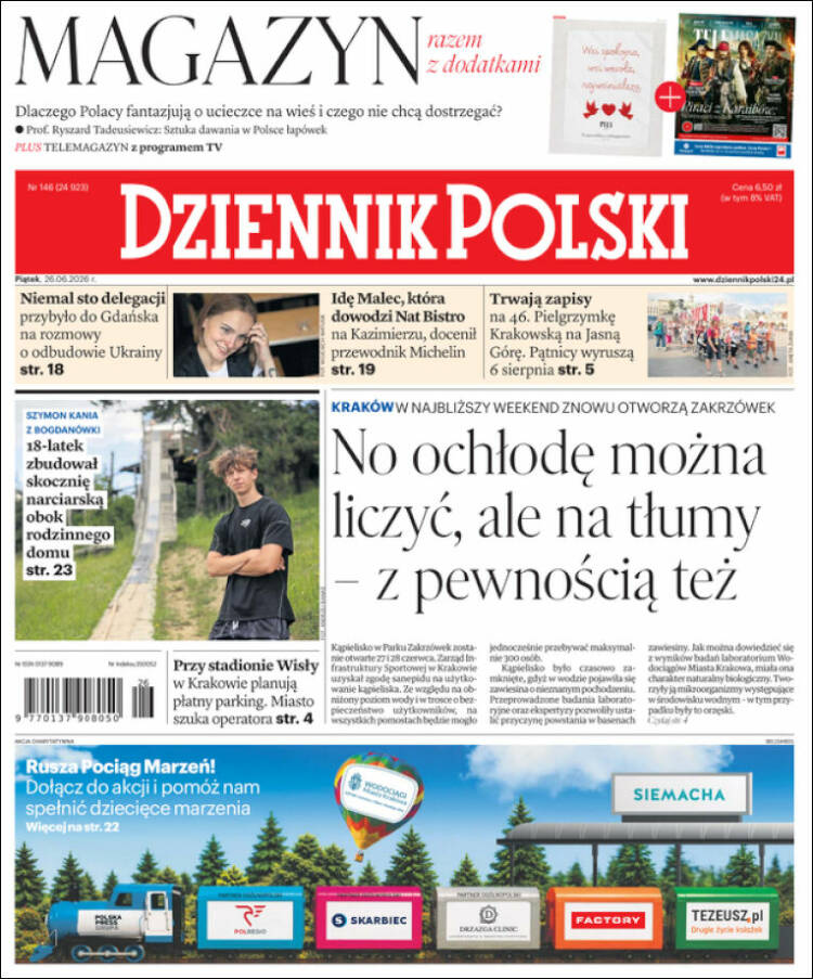 Portada de Dziennik (Polonia)