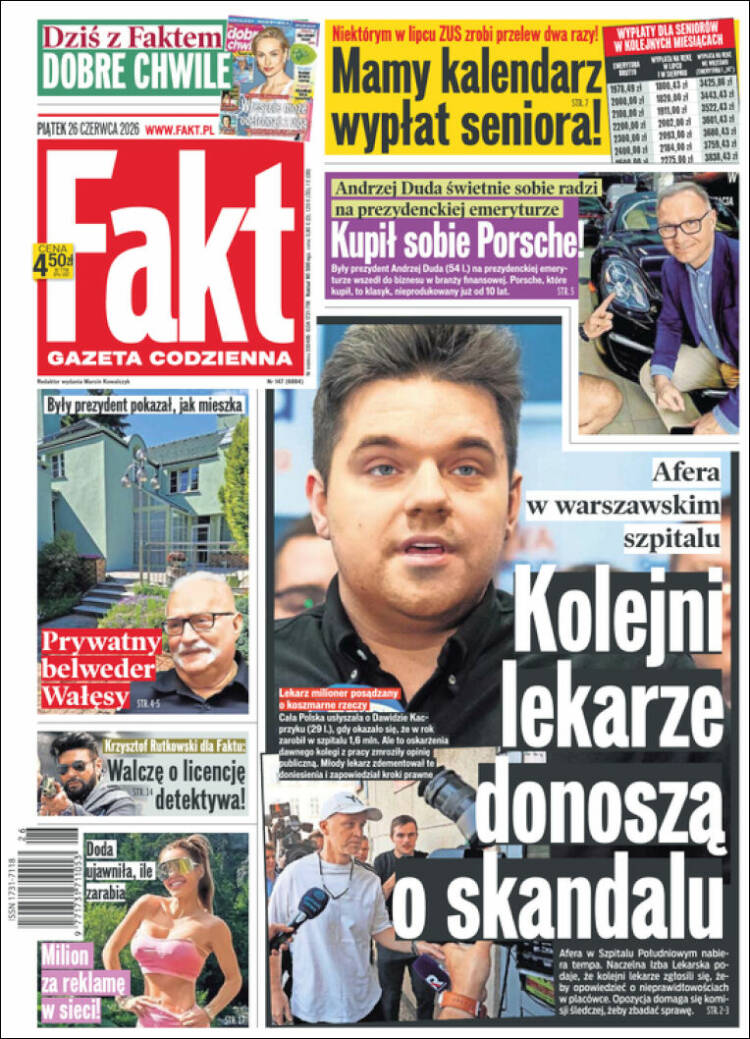 Portada de Fakt (Polonia)
