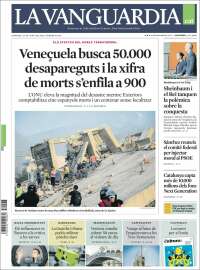 Portada de La Vanguardia (Espa&ntilde;a)