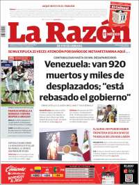 Portada de La Razón (M&eacute;xico)