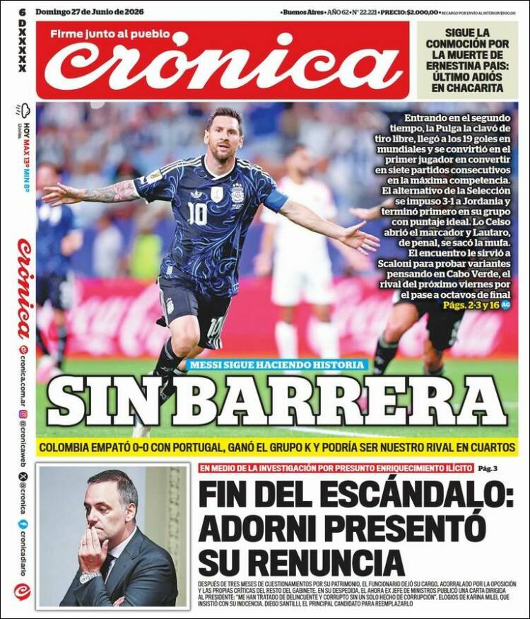 Portada de La Voz del Chaco (Argentina)