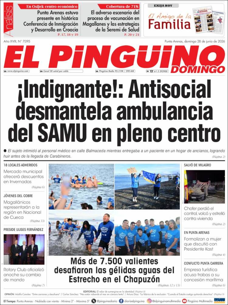 Portada de El Pingüino (Chile)