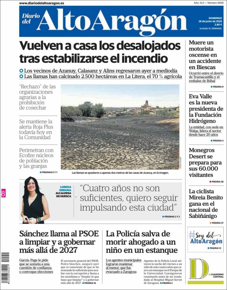 Portada de Diario del AltoAragón (Espa&ntilde;a)