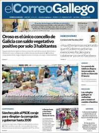 Portada de El Correo Gallego (Espa&ntilde;a)