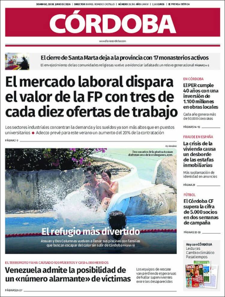 Portada de Diario de Córdoba (Espa&ntilde;a)