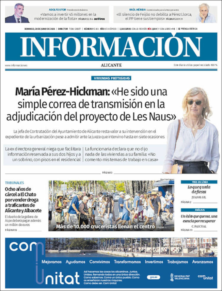 Portada de Diario Información (Espa&ntilde;a)