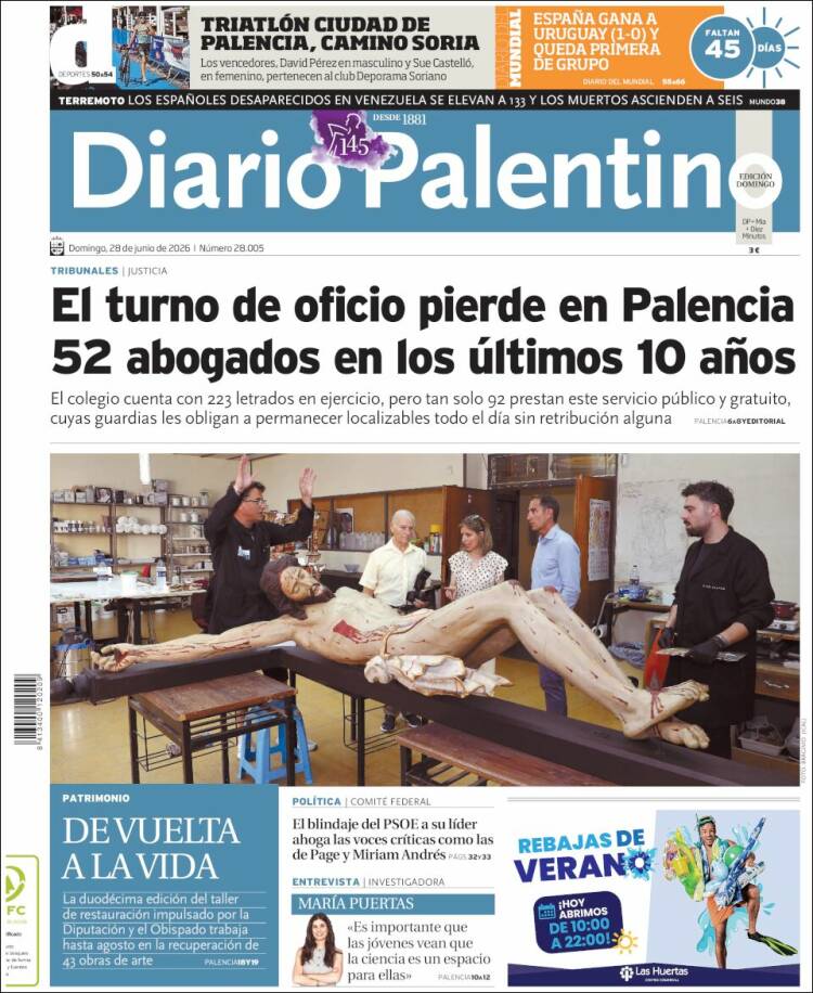 Portada de Diario Palentino (Espa&ntilde;a)