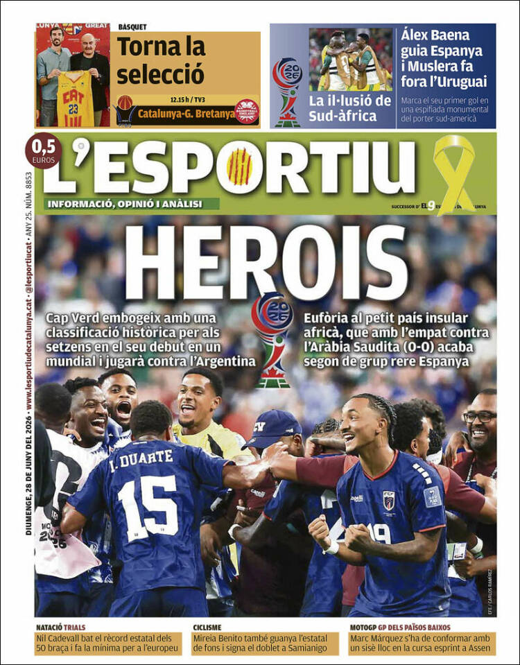 Portada de L'Esportiu (Espa&ntilde;a)