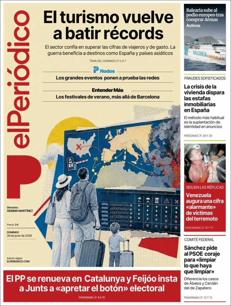 Portada de El Periódico (Espa&ntilde;a)