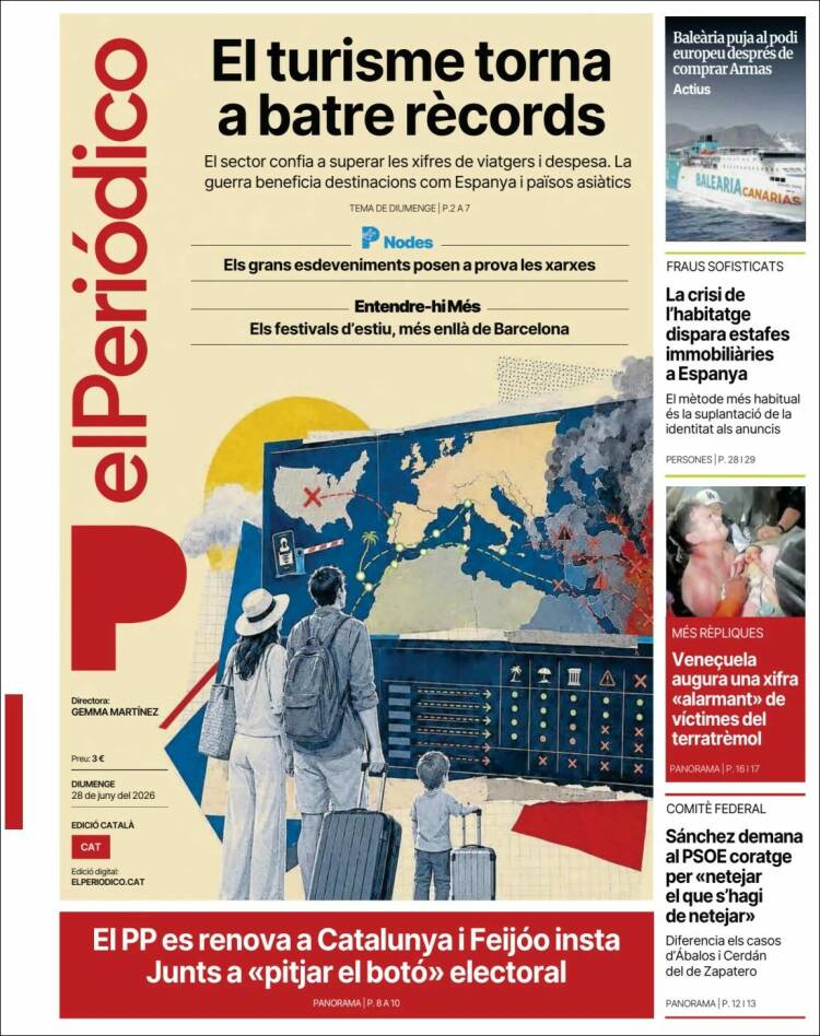 Portada de El Periódico de Catalunya (Espa&ntilde;a)