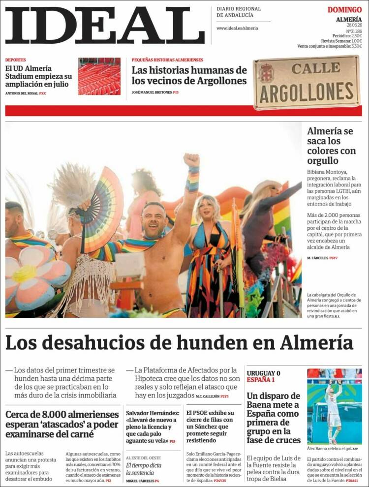 Portada de Ideal Almeria (Espa&ntilde;a)