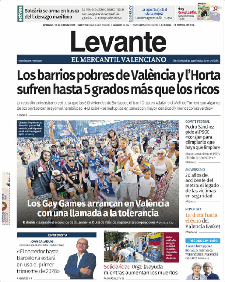 Portada de Levante (Espa&ntilde;a)