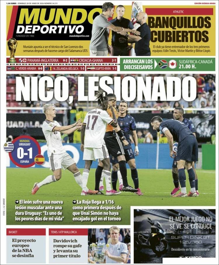 Portada de Mundo Deportivo Bizkaia (Espa&ntilde;a)