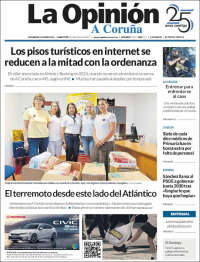 Portada de La Opinión de A Coruña (Espa&ntilde;a)