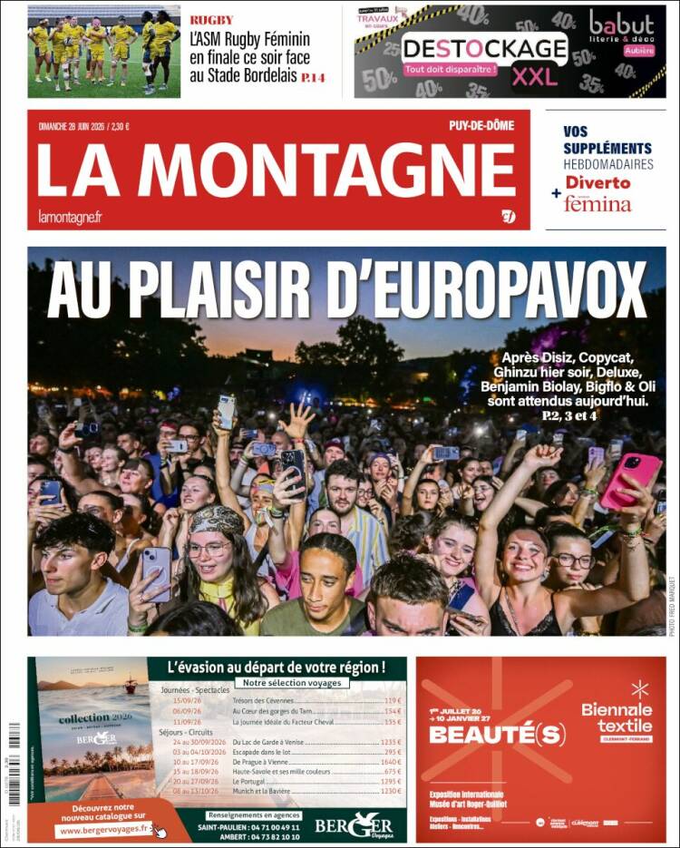 Portada de La Montagne (Francia)