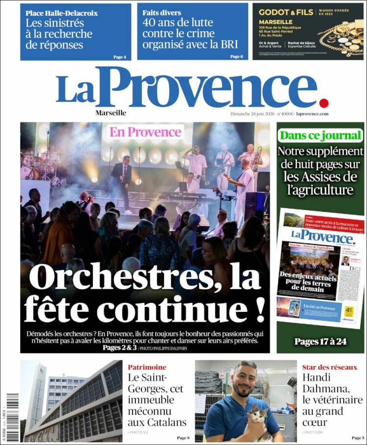Portada de La Provence (Francia)