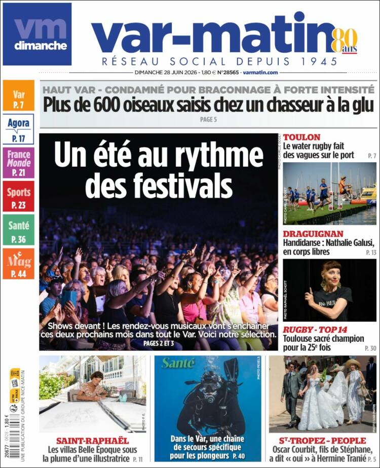 Portada de Var-Matin (Francia)