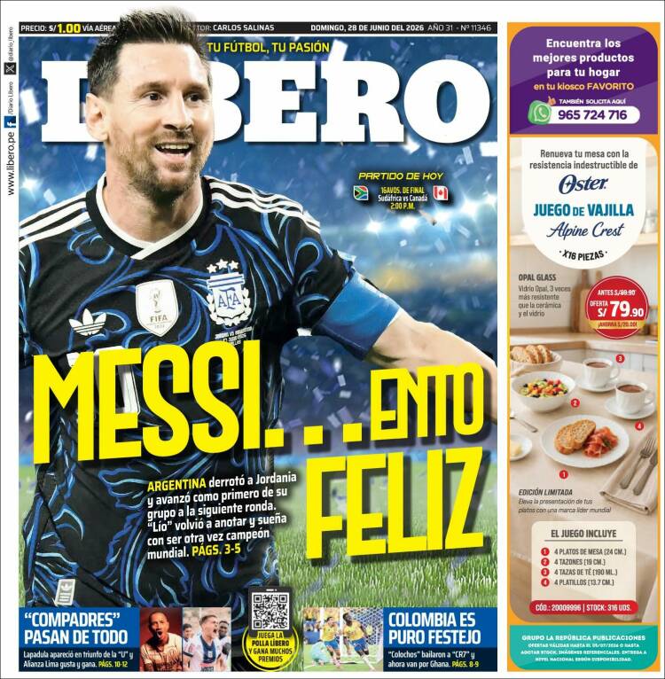 Portada de Líbero (Per&uacute;)
