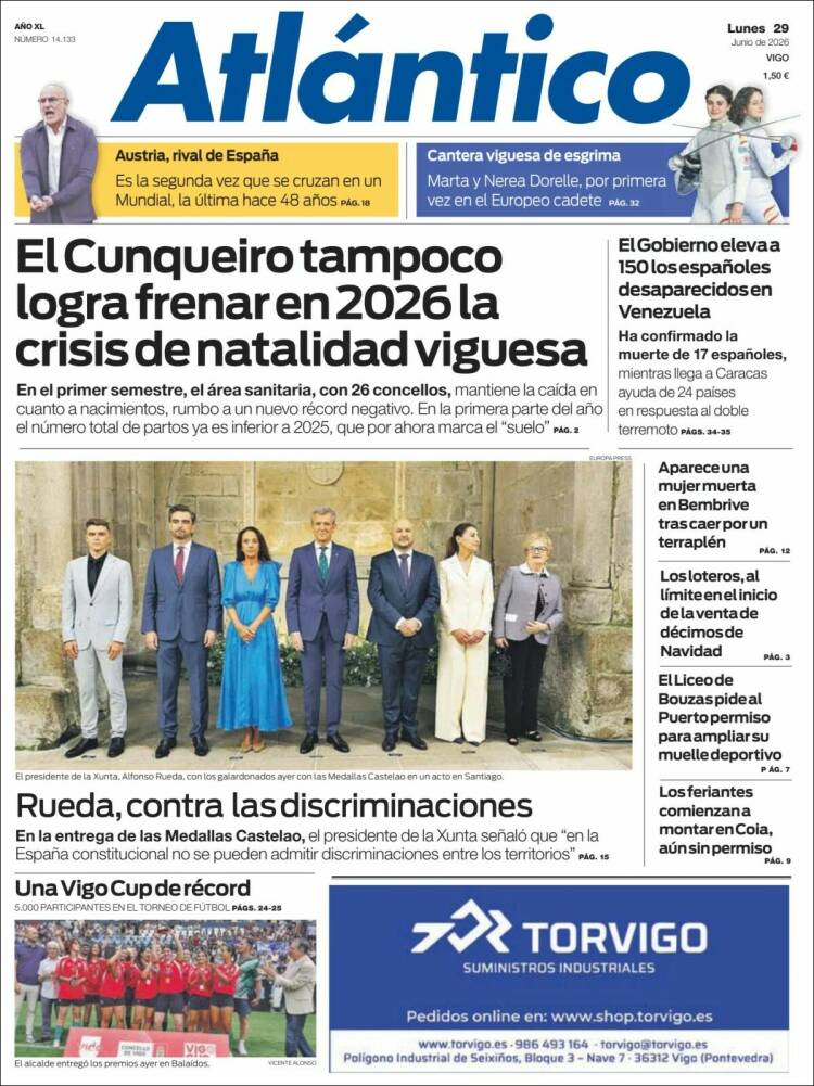 Portada de Atlántico Diario (Espa&ntilde;a)