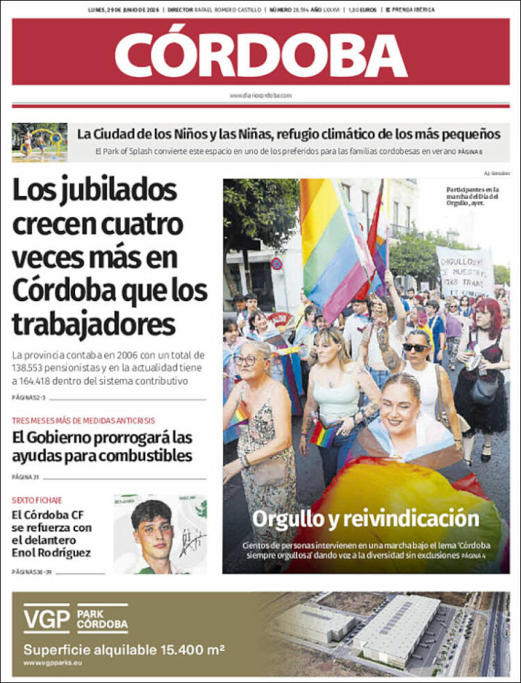 Portada de Diario de Córdoba (Espa&ntilde;a)