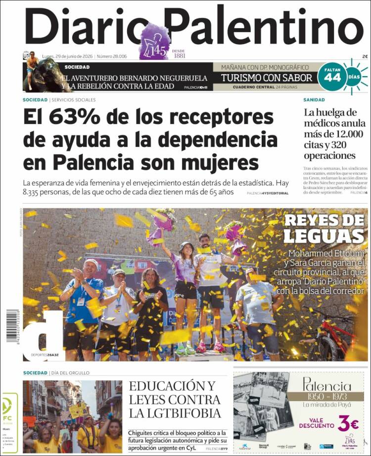 Portada de Diario Palentino (Espa&ntilde;a)