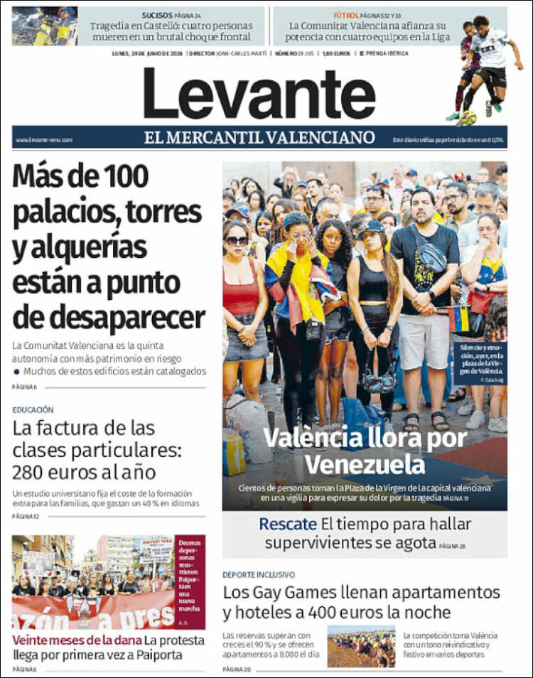 Portada de Levante (Espa&ntilde;a)