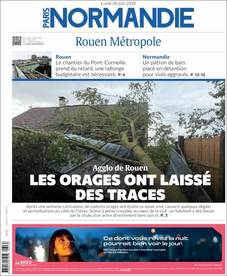 Portada de Paris Normandie (Francia)