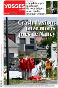 Portada de Vosges Matin (Francia)