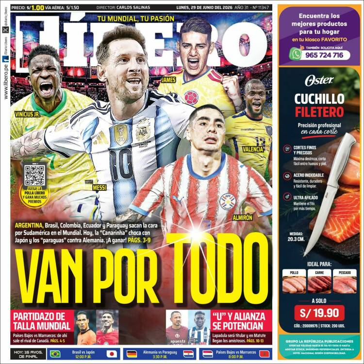 Portada de Líbero (Per&uacute;)