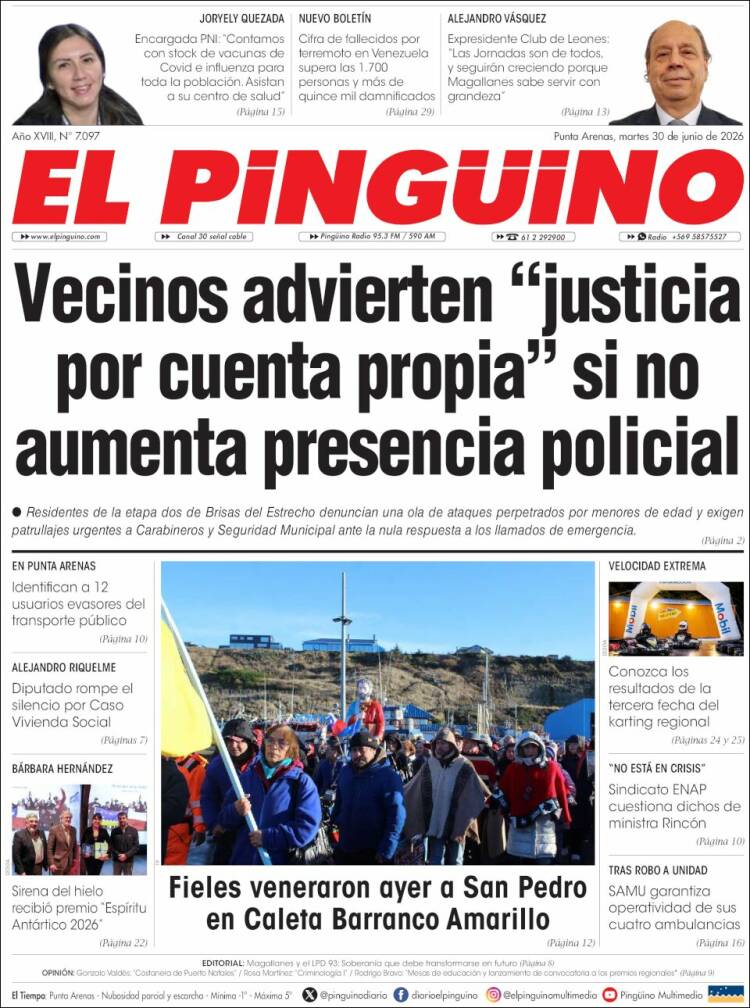 Portada de El Pingüino (Chile)