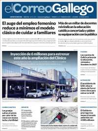 Portada de El Correo Gallego (Espa&ntilde;a)