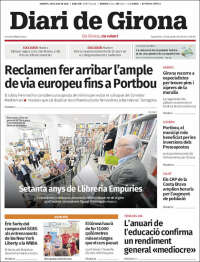 Portada de Diari de Girona (Espa&ntilde;a)