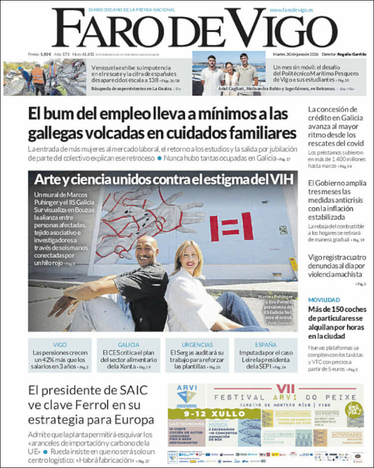 Portada de Faro de Vigo (Espa&ntilde;a)
