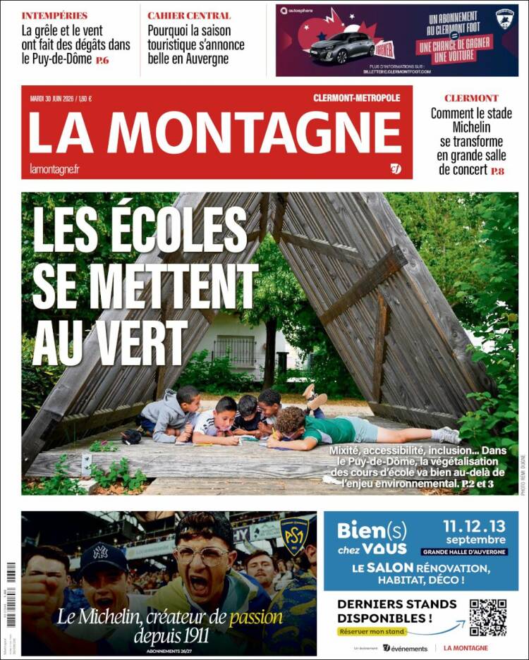 Portada de La Montagne (Francia)