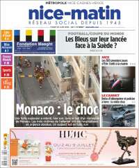 Portada de Nice-Matin (Francia)