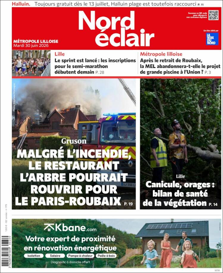 Portada de Nord Éclair (Francia)