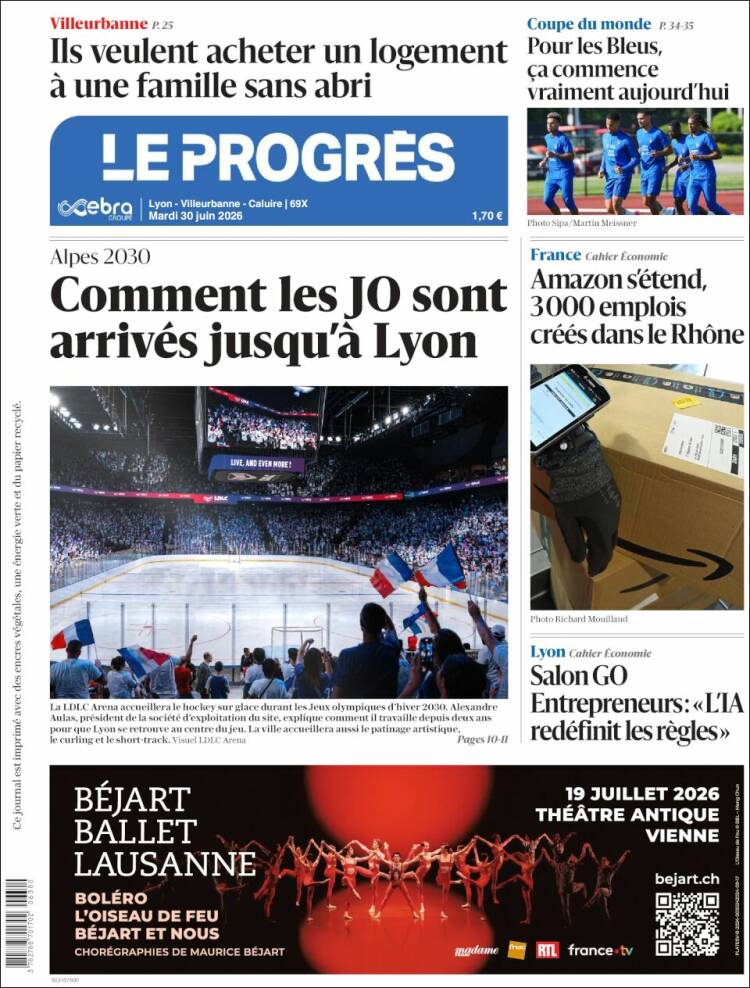 Portada de Progres de Fecamp (Francia)