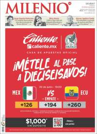 Portada de Milenio (M&eacute;xico)