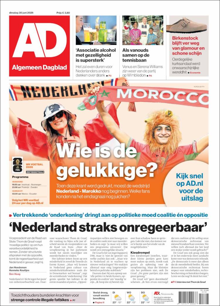 Portada de AD (Pa&iacute;ses Bajos)