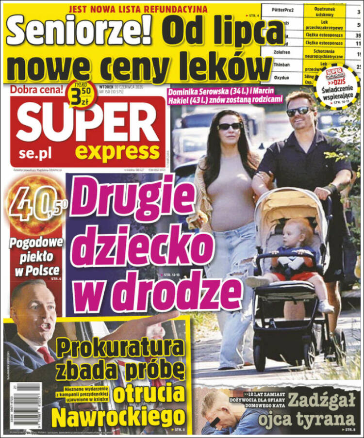 Portada de Super Express (Polonia)
