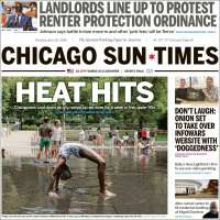 Portada de Chicago Sun-Times (USA)