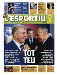 Portada de L'Esportiu (Espa&ntilde;a)