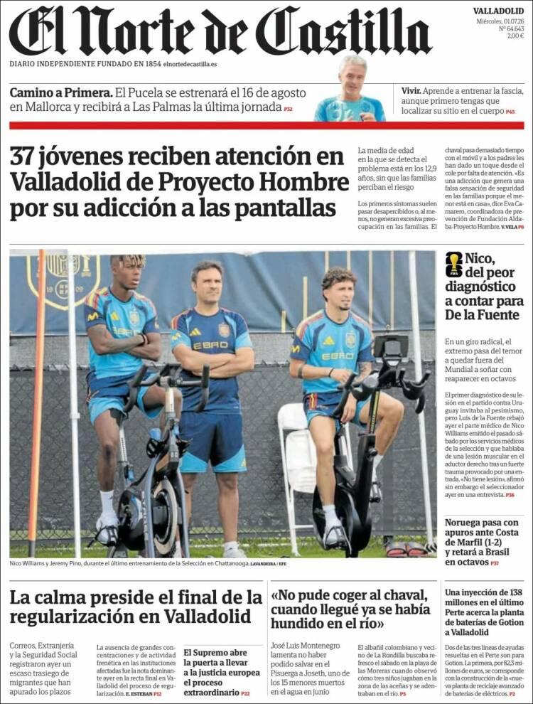 Portada de Norte de Castilla - Valladolid (Espa&ntilde;a)