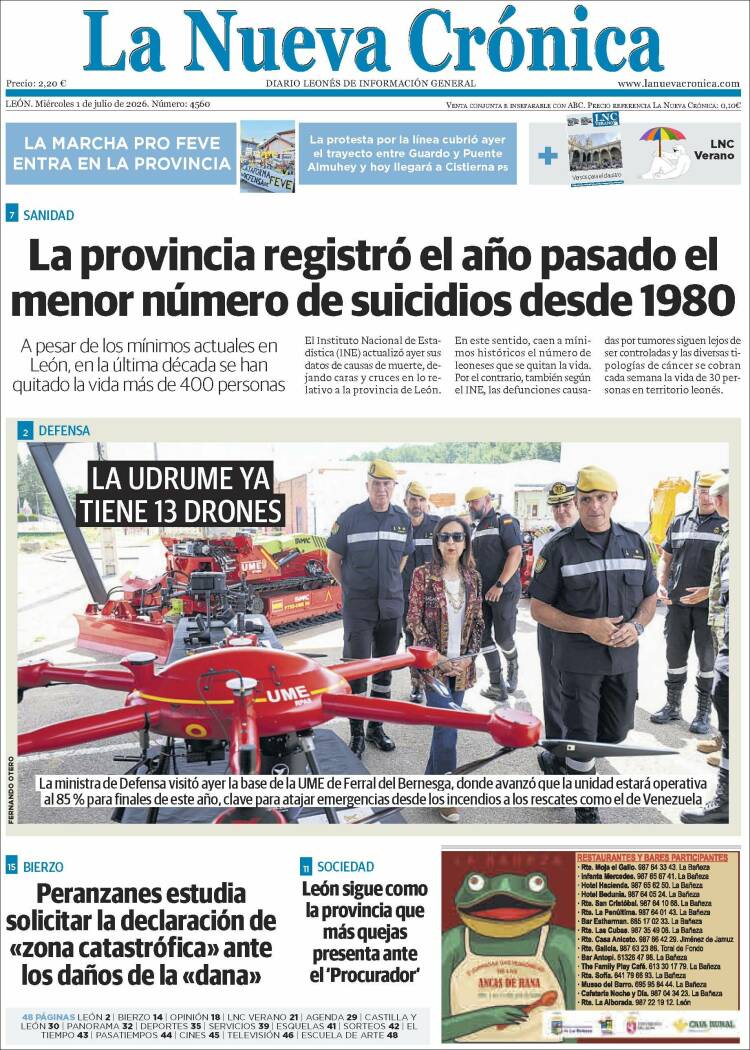 Portada de La Nueva Crónica (Espa&ntilde;a)