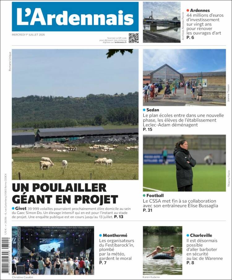 Portada de L'Ardenais (Francia)