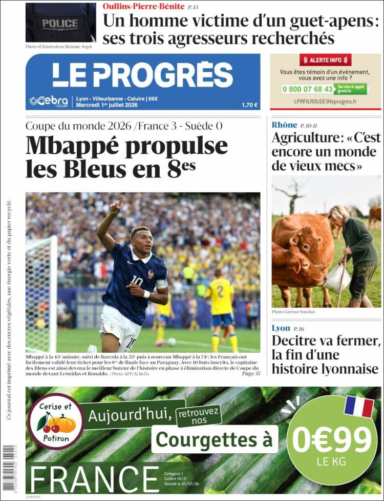 Portada de Progres de Fecamp (Francia)