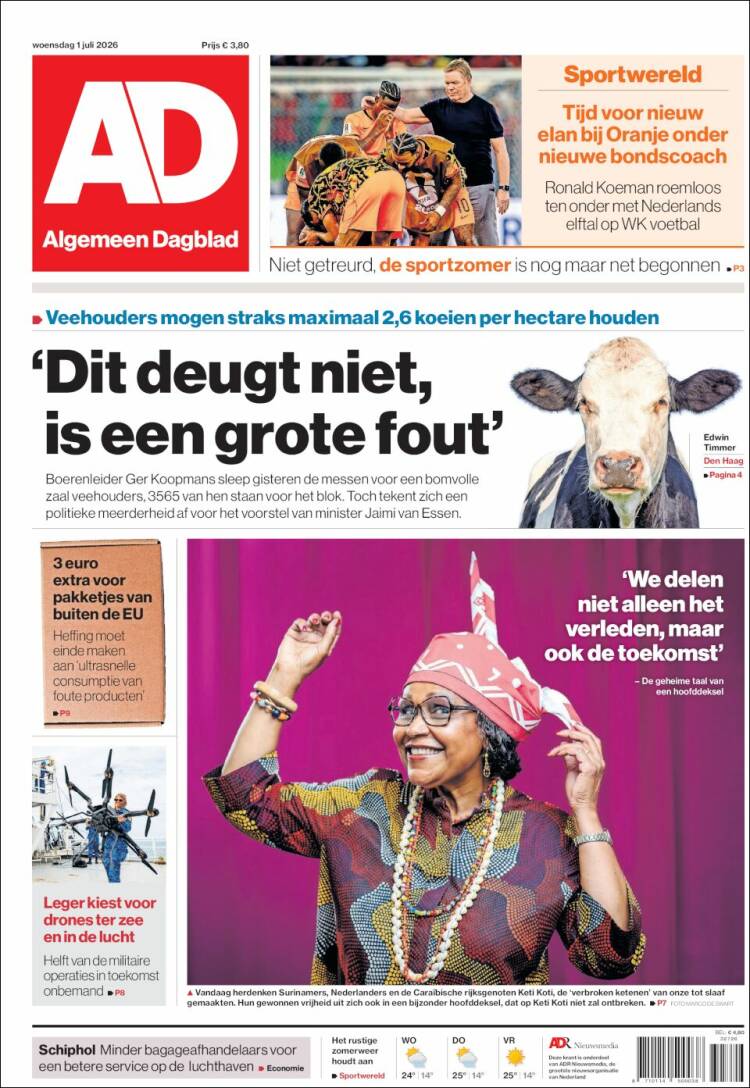 Portada de AD (Pa&iacute;ses Bajos)